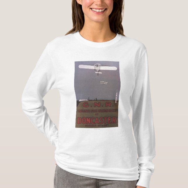 T-shirt Doncaster, Angleterre - premières courses (Devant)