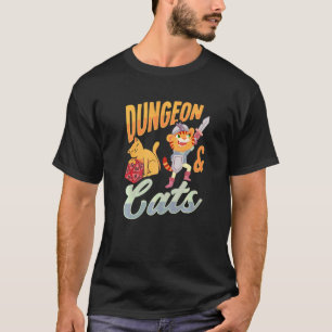 T-shirt Donjon Et Chats Pour Un Joueur De Rpg