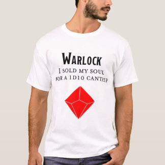 T-shirt Donjons et dragons Funny Warlock T Shirt
