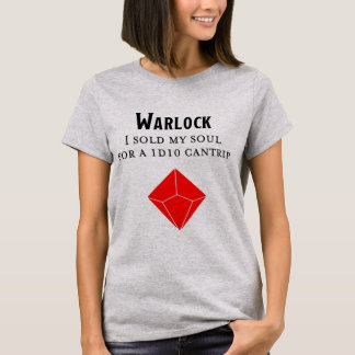 T-shirt Donjons et dragons Funny Warlock T Shirt