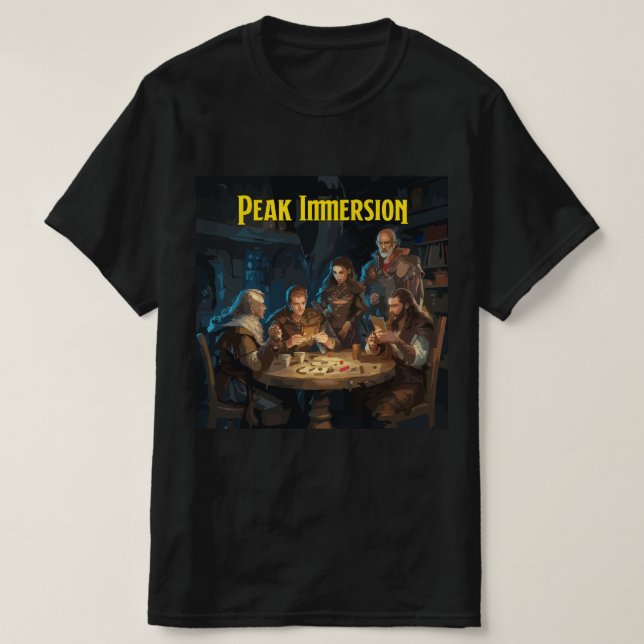 T-shirt Donjons et dragons immersion en crête (Design devant)