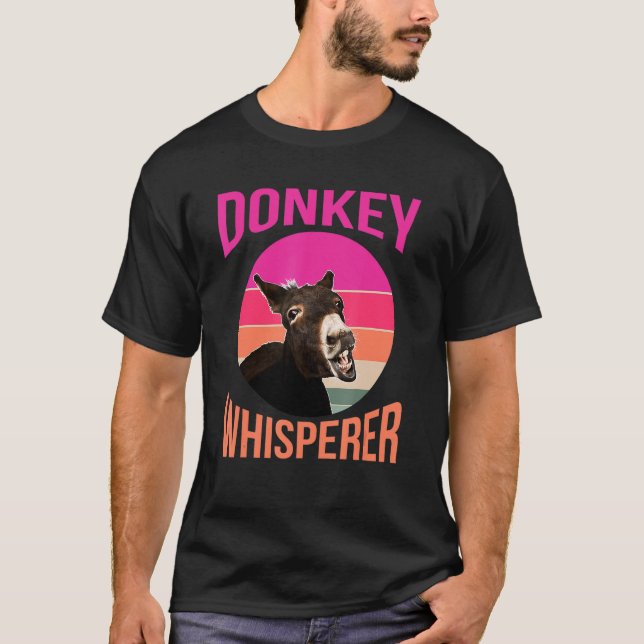 T-shirt Donkey Avec Citation Donkeys Me Rendre Sourire 7 (Devant)