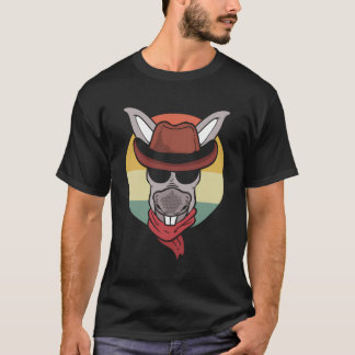 T-shirt Donkey Avec Cowboy Casquette Farm Worker