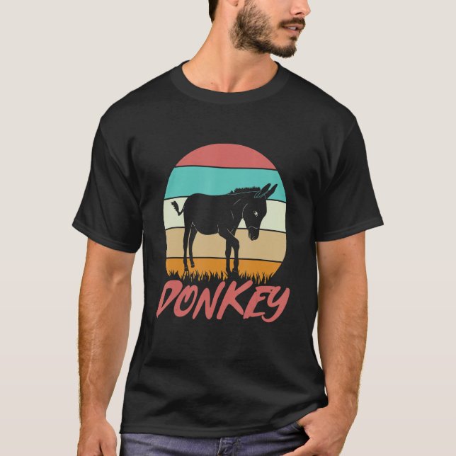 T-shirt Donkey Muli Ventilateur Long Oreille Mule d'âne (Devant)