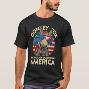 T-shirt Donkey Pox La Maladie Détruisant L'Amérique Donkey