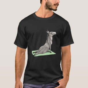 T-shirt Donkey Yoga Pose Méditation Zen Exercice d'entraîn