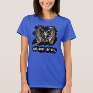 T-shirt Donne un coup de pied. Ne potez pas.