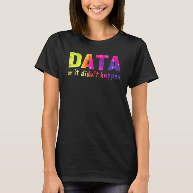 T-shirt Données ou ça ne s'est pas produit  Psychologue sc (Devant)
