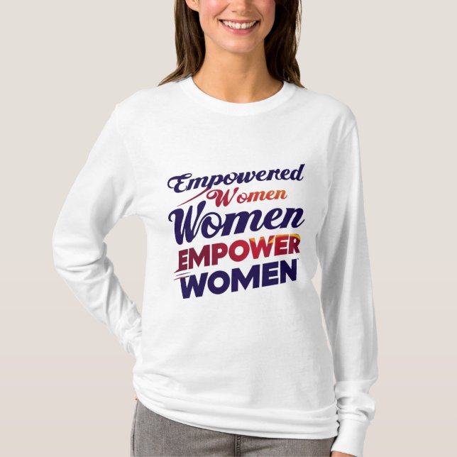 T-shirt Donner aux femmes les moyens d'agir (Devant)