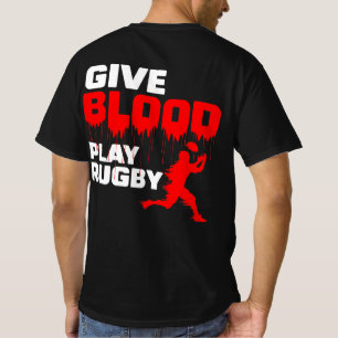 T-shirt Donner Du Sang Jouer Rugby