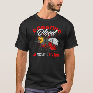 T-shirt Donner Du Sang Un Moustique À La Fois Un Moustique