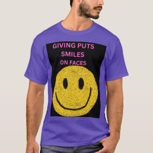 T-shirt Donner Met Des Sourires Sur Des Visages Émouvants