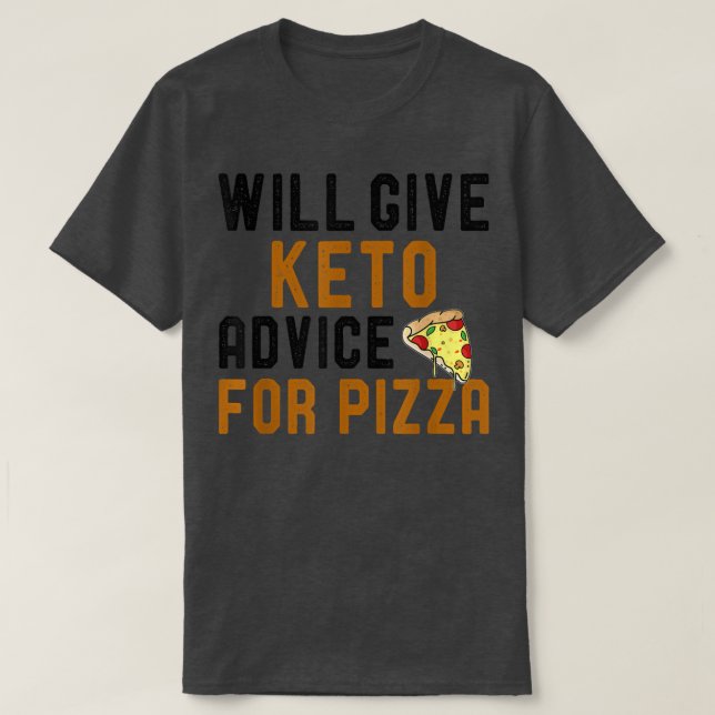 T-shirt Donnera Keto Conseils Pour Pizza Funny Ketogy Di (Design devant)