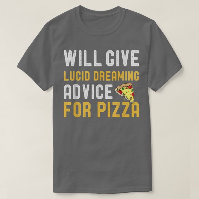 T-shirt Donnera Lucid Dream Conseils Pour Pizza Funny Sa (Design devant)