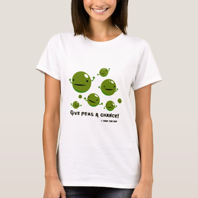 T-shirt Donnez à des pois une occasion (Devant)