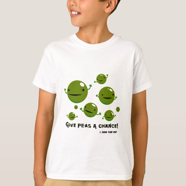 T-shirt Donnez à des pois une occasion (Devant)