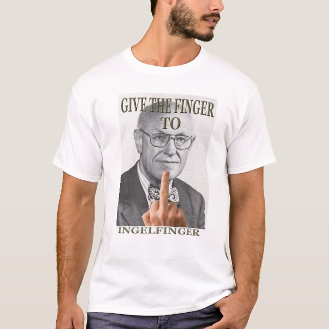T-shirt "Donnez le doigt à Ingelfinger " (Devant)