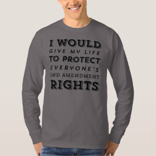 T-shirt Donnez ma chemise d'Amednment de la vie en second