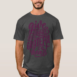 T-shirt Donnez Merci Avec Un Vêtement Coeur Gratuit Automn