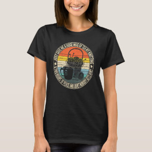 T-shirt Donnez-moi juste du thé, mon tricot, deux heures d