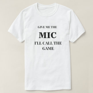 T-shirt Donnez-Moi Le Micro T Shirt De Football