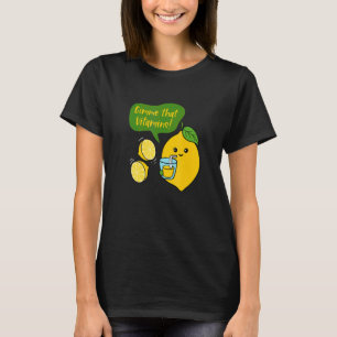 T-shirt Donnez-moi vitamines jus de citron limonade été