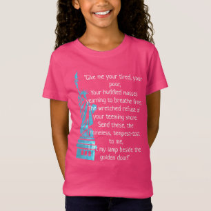 T-Shirt "Donnez-moi votre fatigué, votre" poème pauvre d