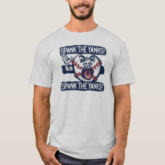 T-shirt Donnez une fessée au base-ball indigne de coups