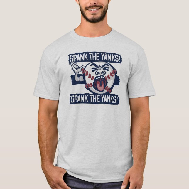 T-shirt Donnez une fessée au base-ball indigne de coups (Devant)