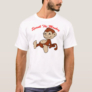 T-shirt Donnez une fessée au singe