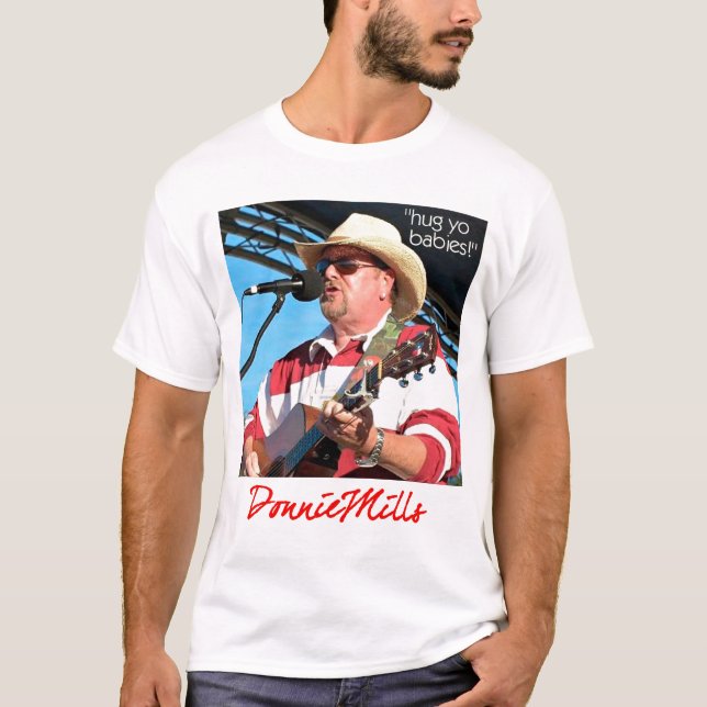 T-shirt Donnie fraise la chemise dégrossie par 2 de luxe (Devant)