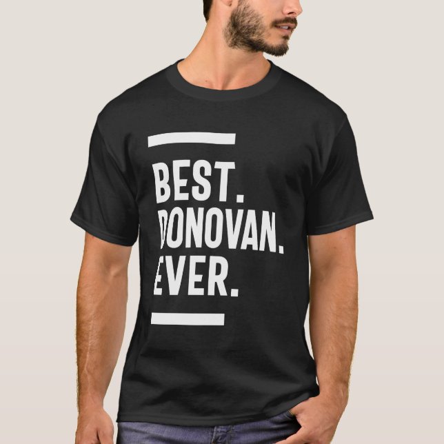 T-shirt Donovan Nom personnalisé Anniversaire Cadeau (Devant)