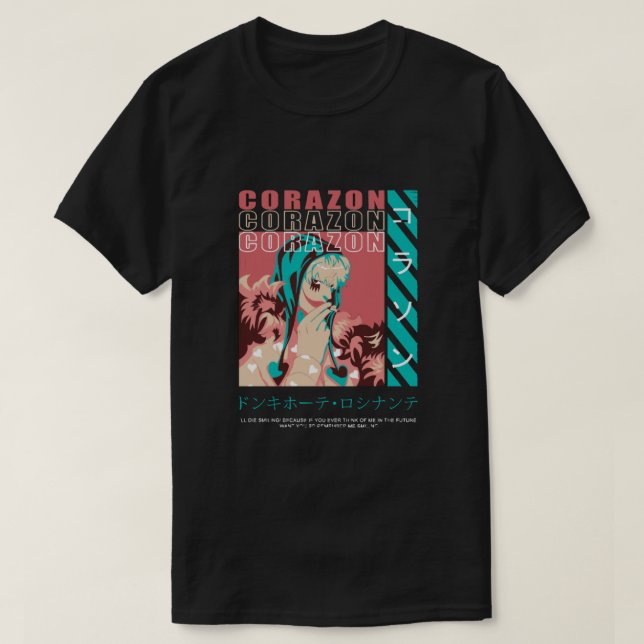 T-shirt Donquixote Rosinante  (Design devant)