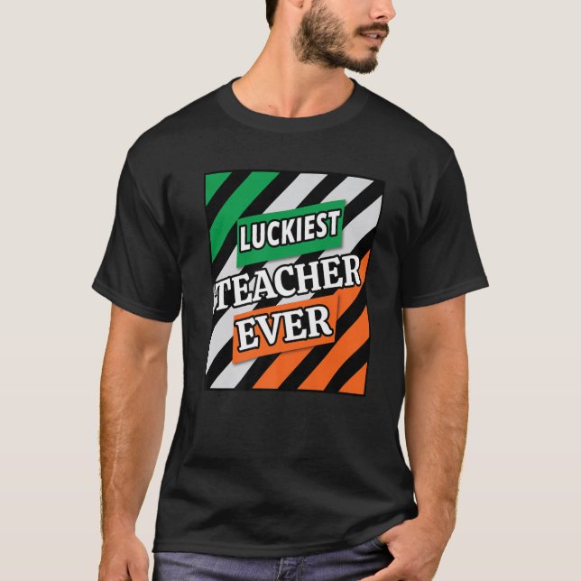 T-shirt Dons amusants Saint Patrick's Day Enseignant le pl (Devant)