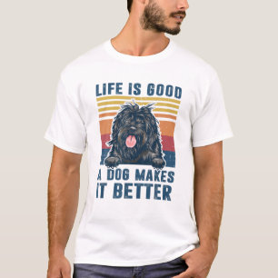 T-shirt Dons de chien d'eau portugais Drôle Chien papa pap