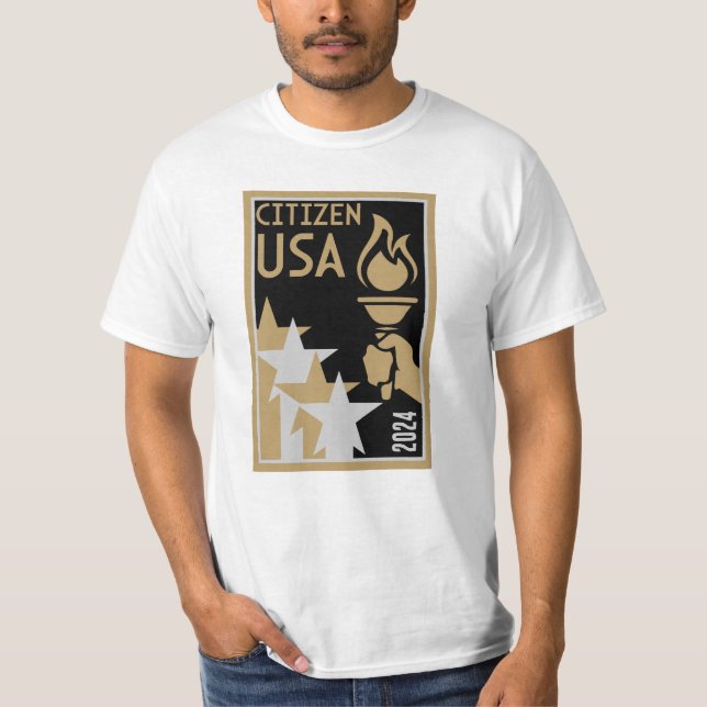T-shirt Dons de citoyenneté américaine (Devant)