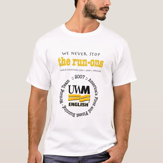 T-shirt d'Ons de course d'équipe (Devant)