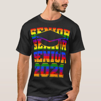 T-shirt Dons de diplôme de gay pride 2021 LGBTQ Arc en cie