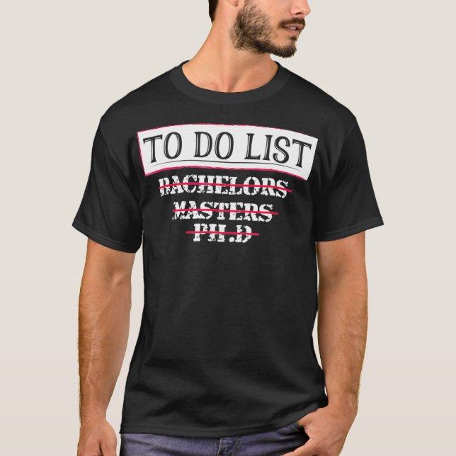 T-shirt Dons de diplôme Doctorat Diplômés Diplômés Diplômé (Devant)