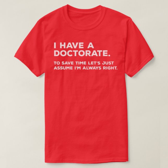 T-shirt Dons de doctorat (Design devant)