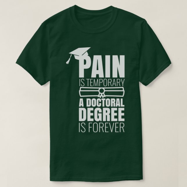 T-shirt Dons de doctorat PhinisheD PHINISHED Dessin de doc (Design devant)