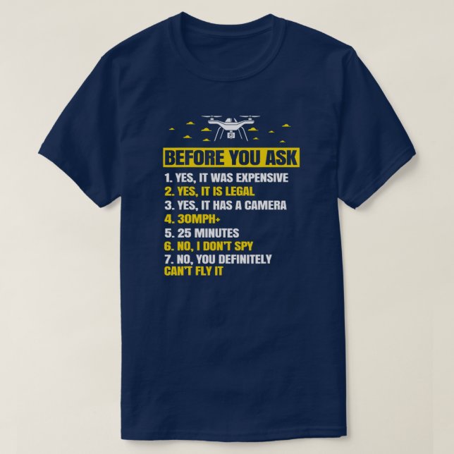 T-shirt Dons de drone pour hommes garçon avec le cuivre FP (Design devant)