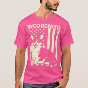 T-shirt Dons de femmes Incorgnito Corgi pour les amoureux