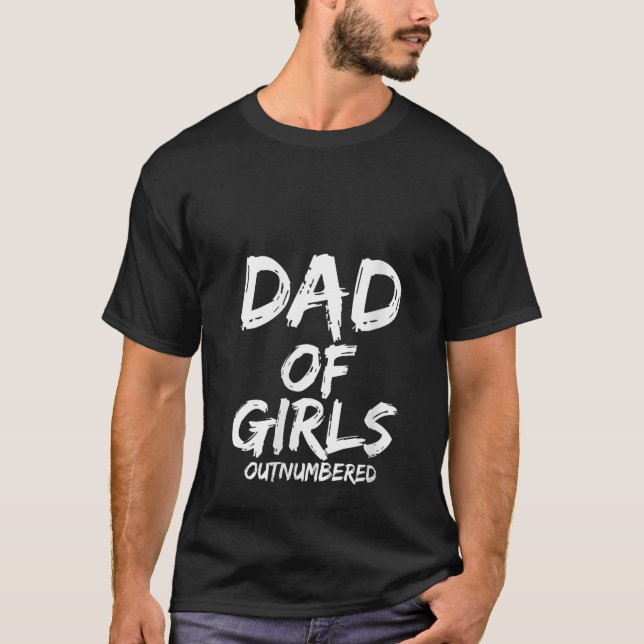 T-shirt Dons de Fête des Pères de Filles Papa de Gir (Devant)