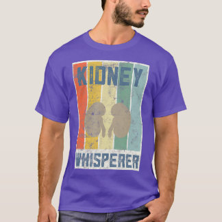 T-shirt Dons de patients de dialyse rétro Whisperer de rei