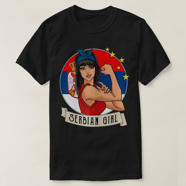 T-shirt Dons Serbes Serbes Femme Serbie  (Design devant)