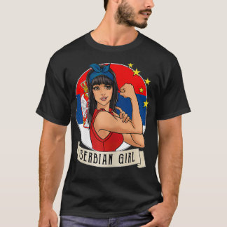 T-shirt Dons Serbes Serbes Femme Serbie 