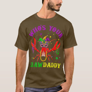 T-shirt Dont ton papa cru Drôle Mardi Gras Perles de Masqu