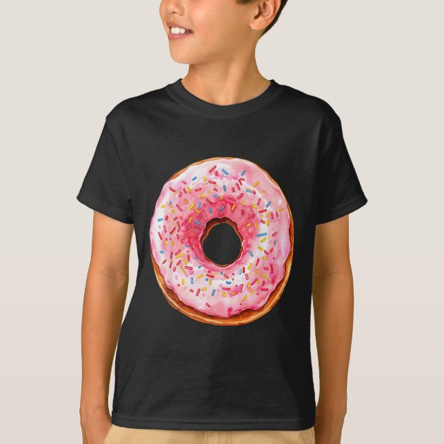 T-shirt Donut Adult Kids Men Women Doughnut Costume  (Devant)