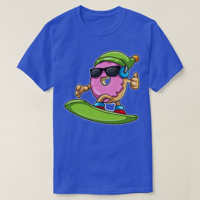 T-shirt Donut au Snowboard avec Bobble de snowboard (Design devant)